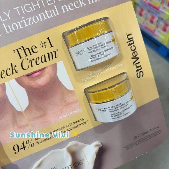 NEW StriVectin TL Advanced Tightening Neck Cream PLUS - 1.0 fl oz (2-Pack) - Picture 5 of 5